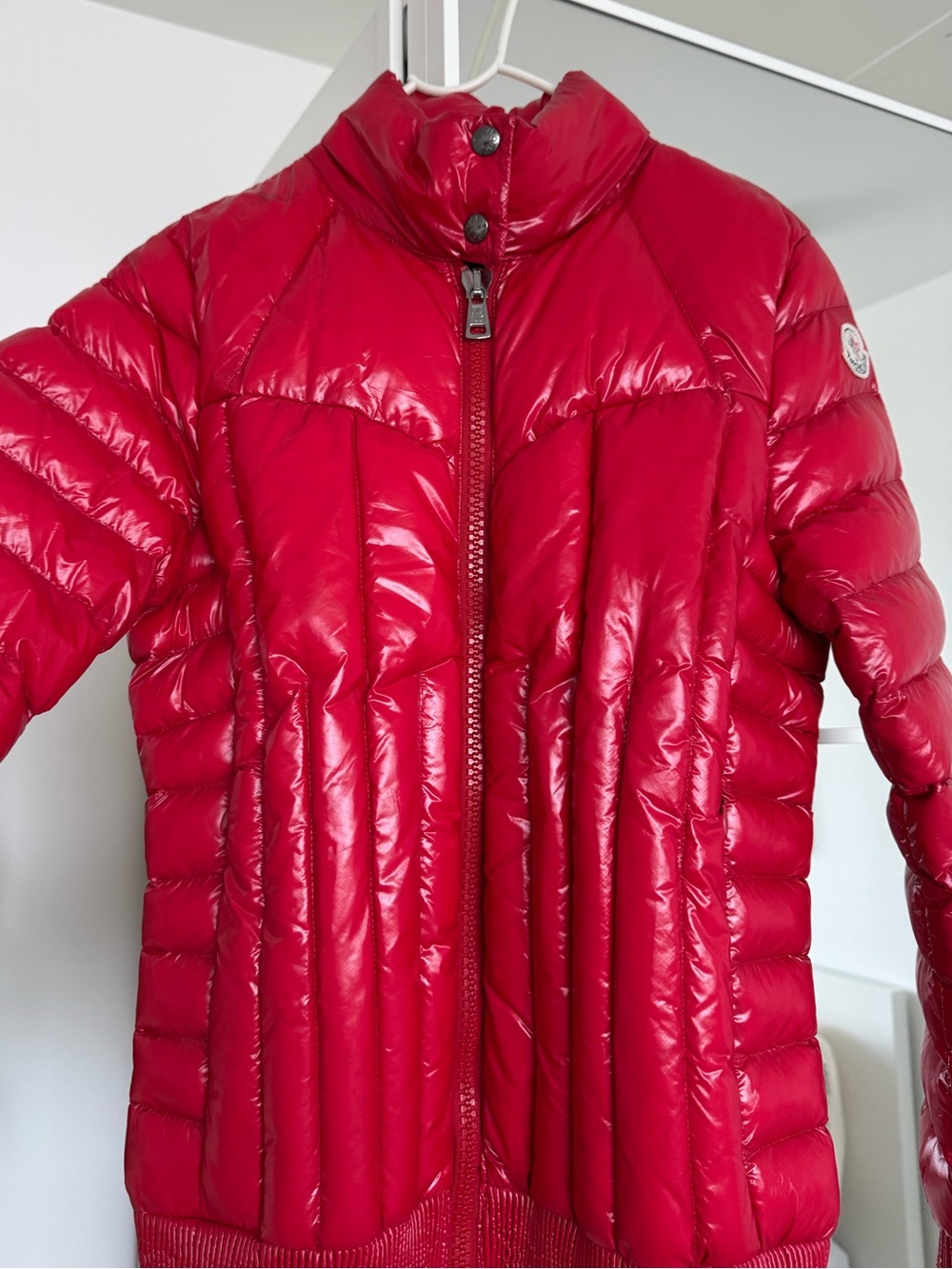 Moncler Women's Red Quilted Puffer Jacket